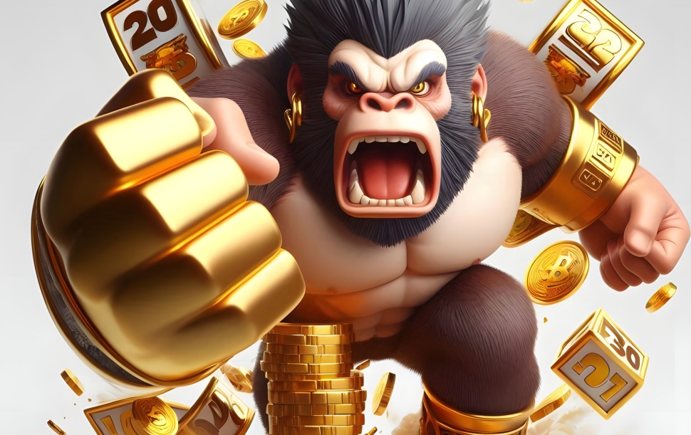 king-kong-slot-game-character-holding-phone-with-white-background (2)